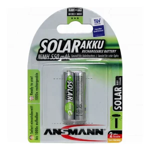 ANSMANN AAA 1.2V 550mAh NiMH Rechargeable Solar Batteries